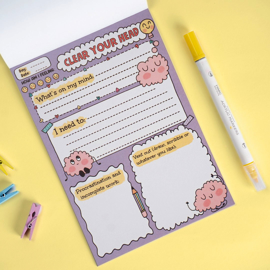 A5 Notepads : Clear Your Head