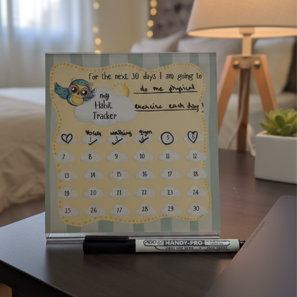 Whimsy's affirmation Flip Deck + Habit tracker