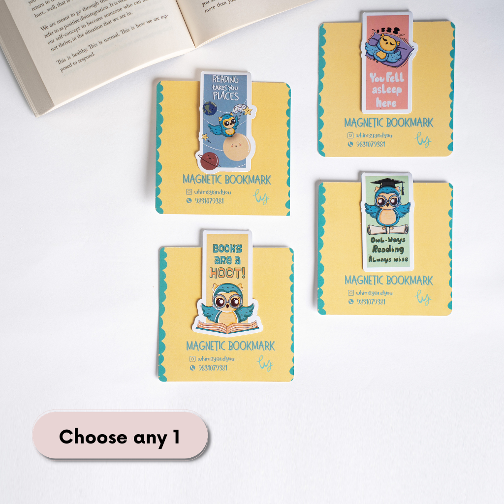 Whimsical Wonders Journal + Sticker Sheet (Set of 3) +  Whimsy's Magnetic Bookmark