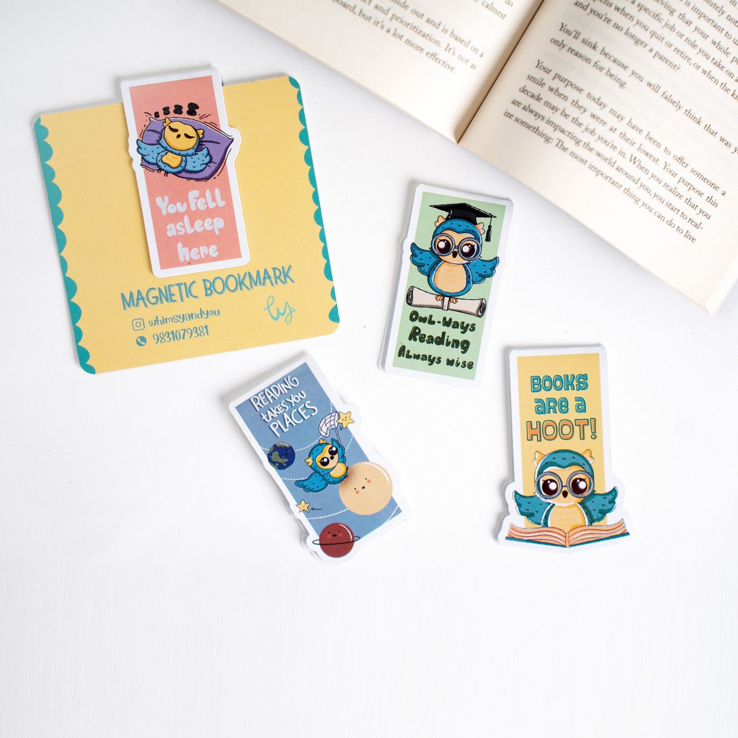 Whimsy & You Magnetic Bookmarks