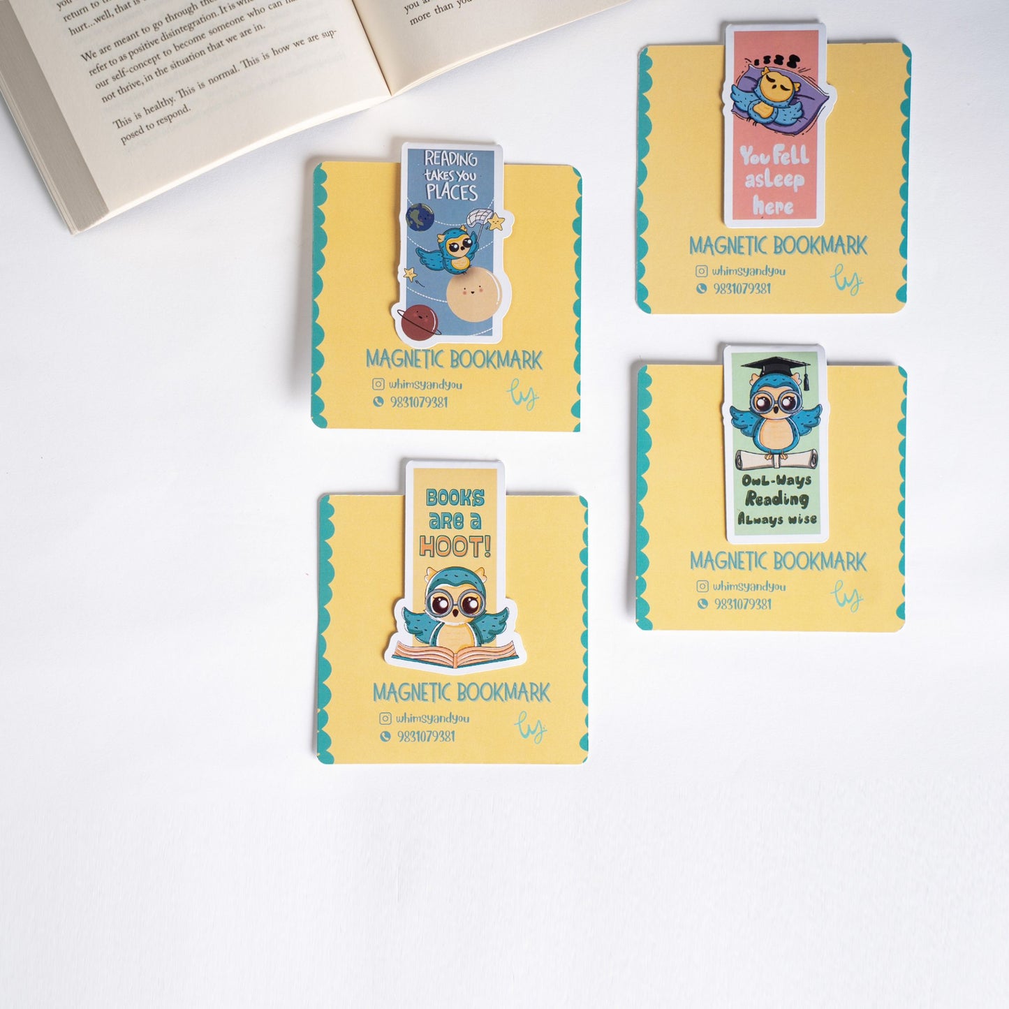 Whimsy & You Magnetic Bookmarks