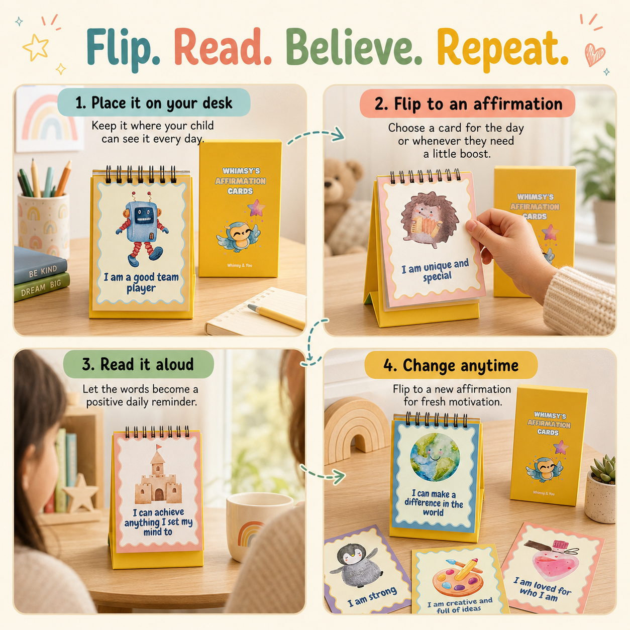 Whimsy Affirmation Flip Deck