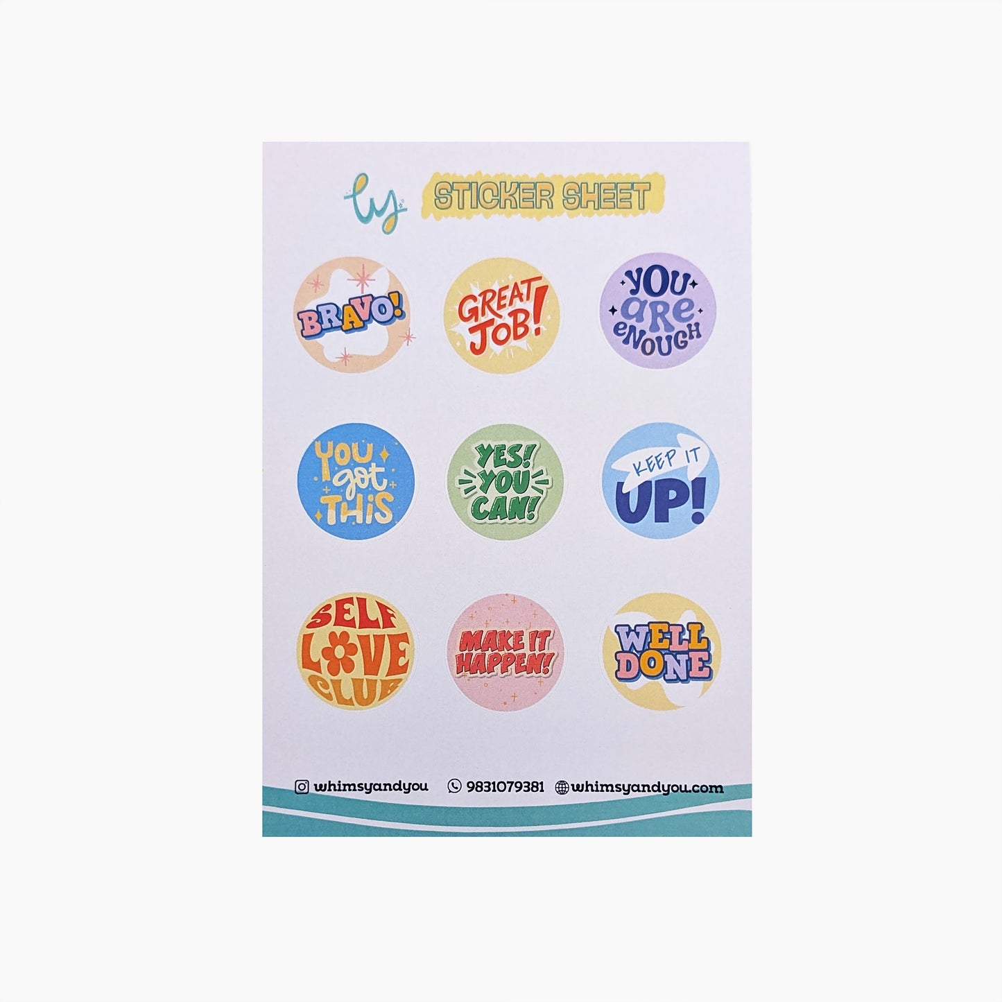 Whimsy’s Motivational Sticker Pack